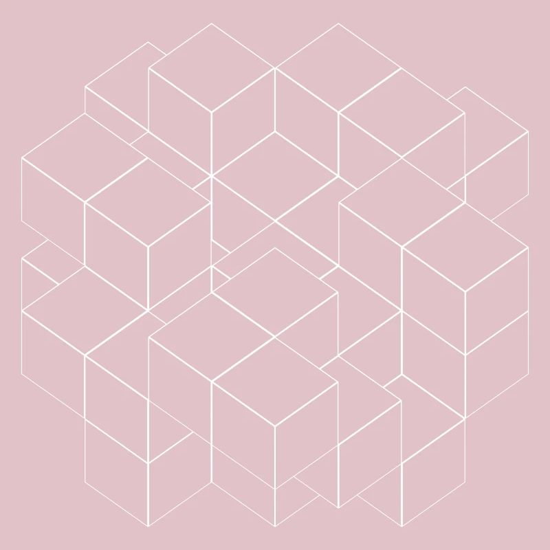 Cube transparent white