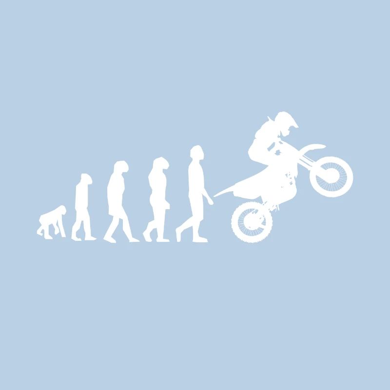 Evolution du singe au motocross