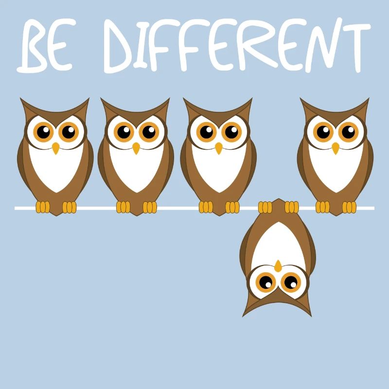 be different Eule Geschenk