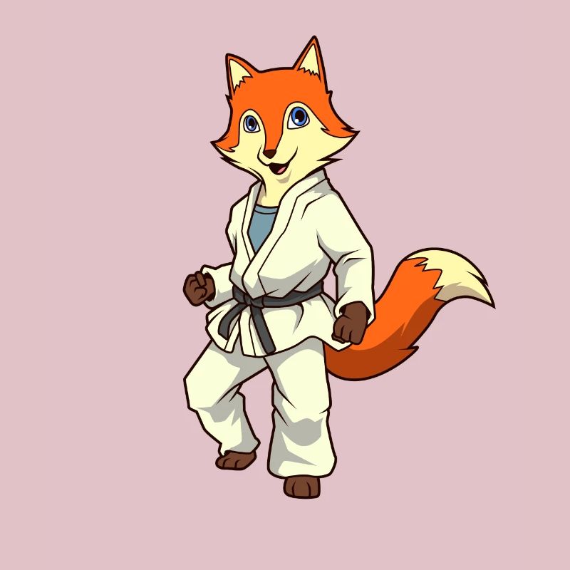 Comic Fuchs makes judo