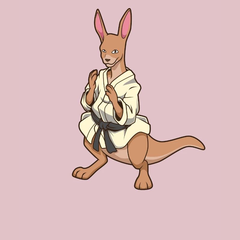 Comic Känguru macht Judo