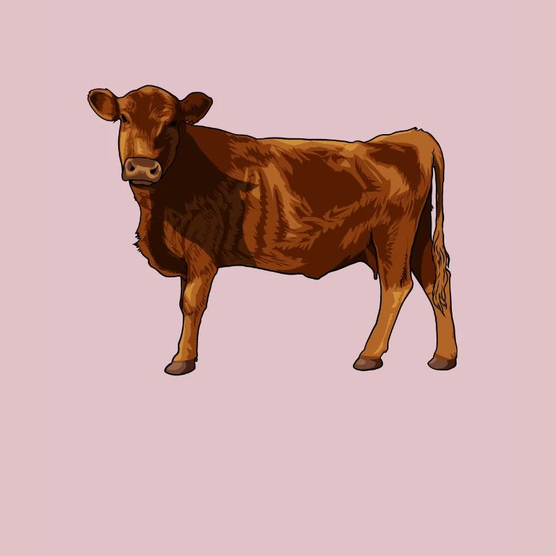Zeichnung eines Red Angus