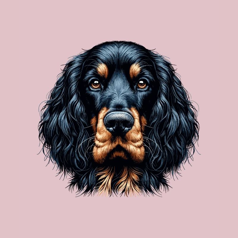 Dog Face - Gordon Setter