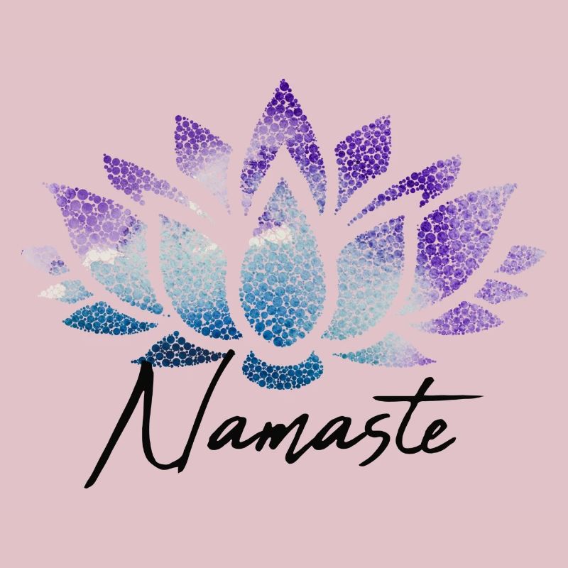 Namaste Lotusblüte bunt Muster Pattern