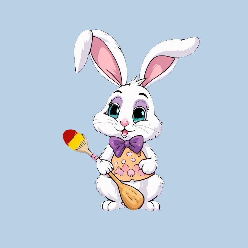 Easter bunny with Easter eggs