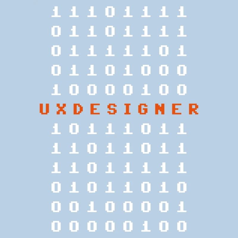 UX Designer Nerd Matrix Bit Bytes Gift