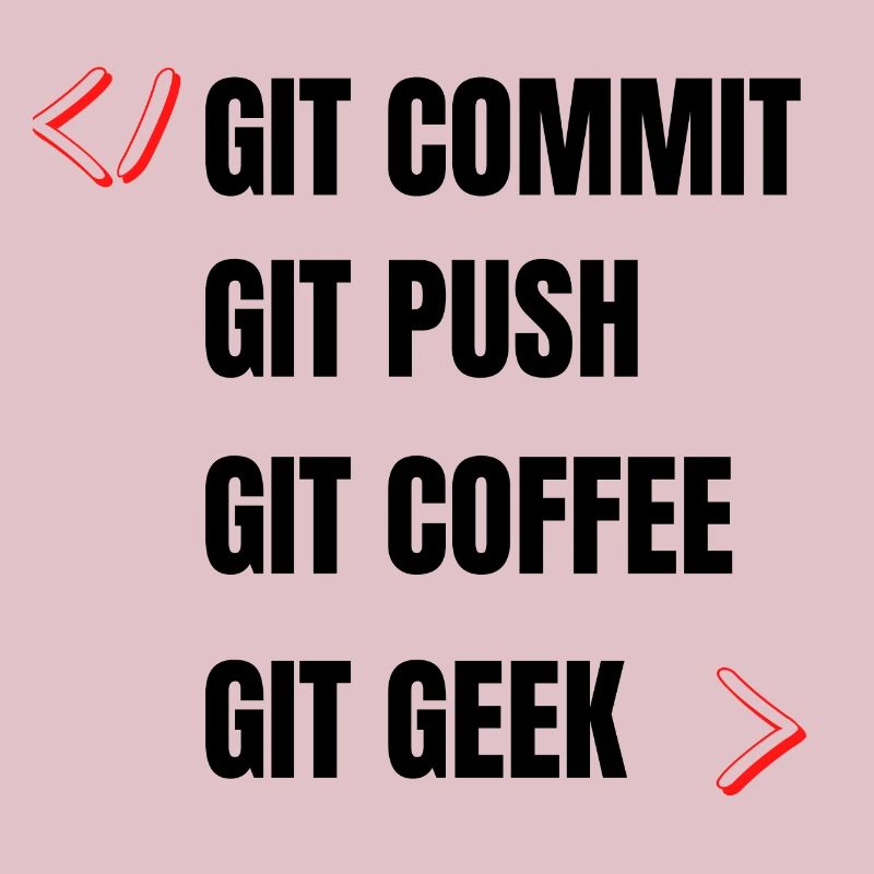 git commit git push git kaffee git geek developpeu