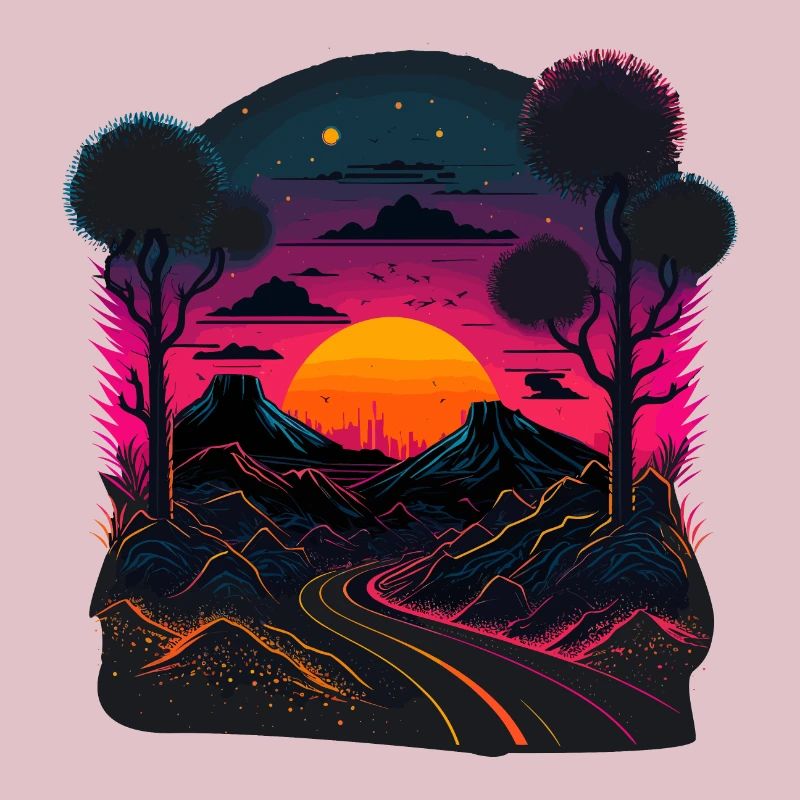 Illustration Synthwave