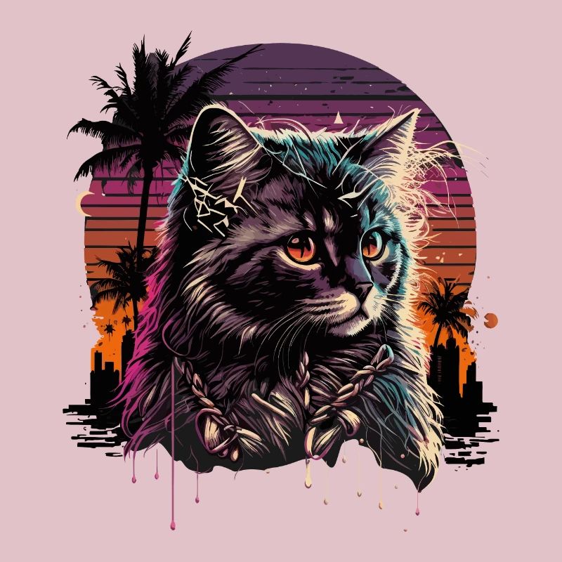 Synthwave Cat