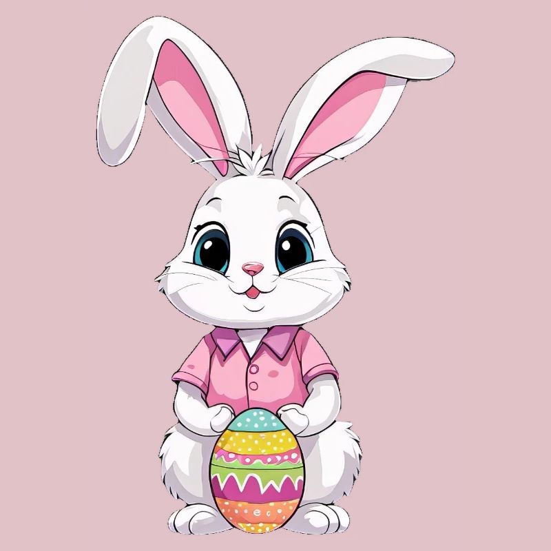 Easter bunny with Easter eggs