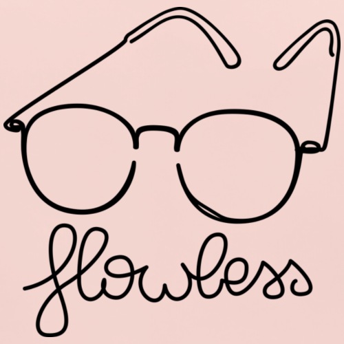 Flowless Glasses Black - Bio-slabbetje voor baby's