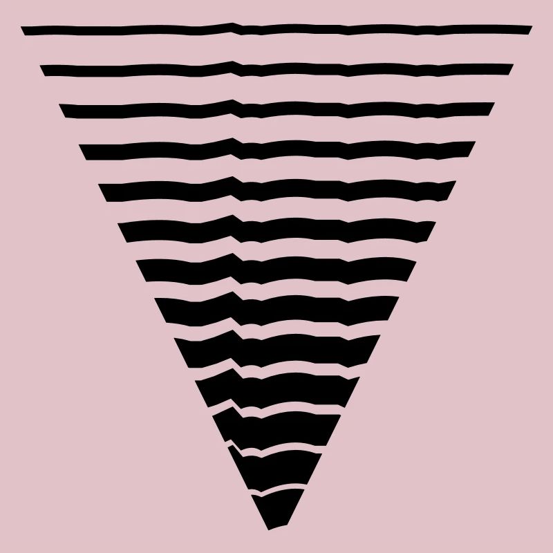Lines many strokes triangle shape pattern