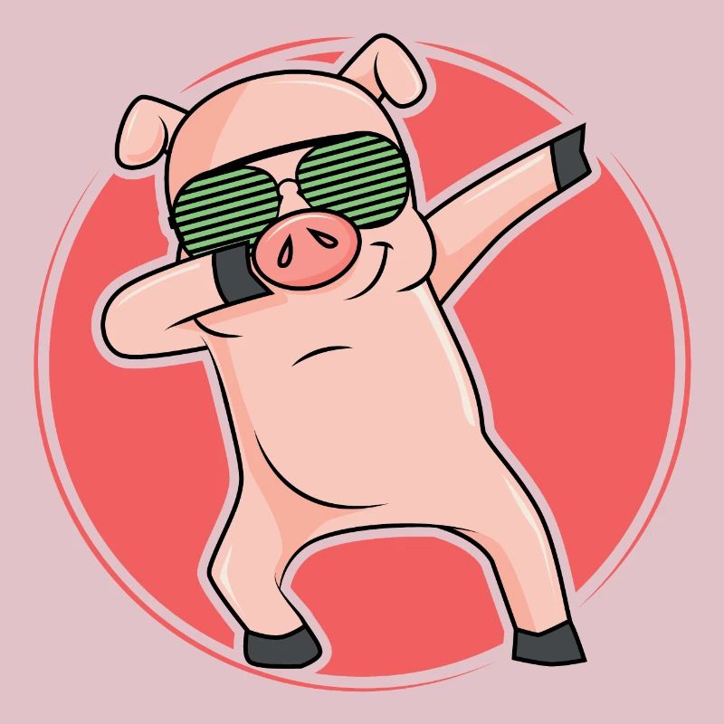 Dabbing Pic cochon dab cool dance move