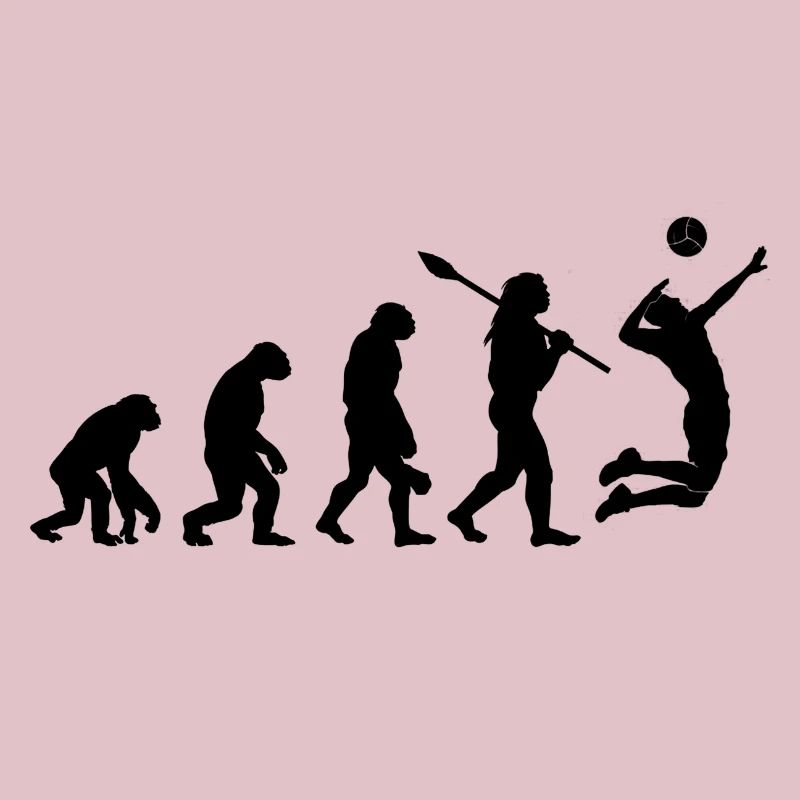 Human evolution volleyball sport