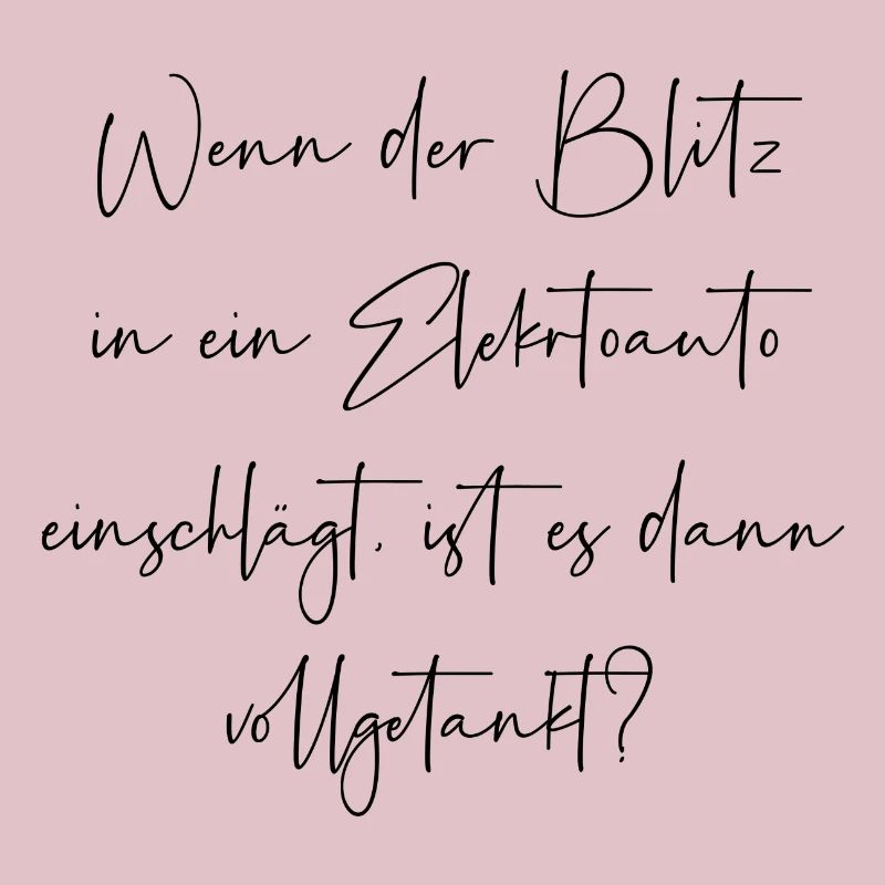 Wenn der Blitz in ein E Auto einschlägt getankt
