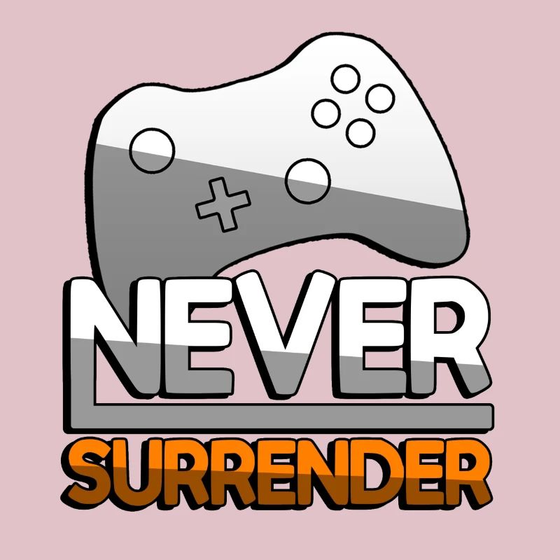 NEVER SURRENDER (Orange) + Controller - Gaming