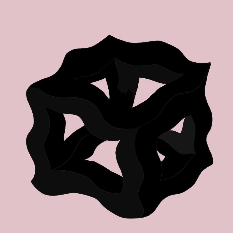 Cube de rêve ou Cube de Platon Noir
