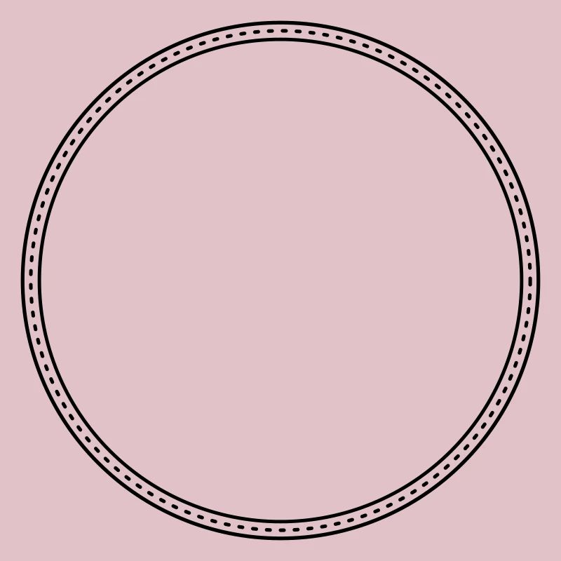 Points Circle Frame Decor