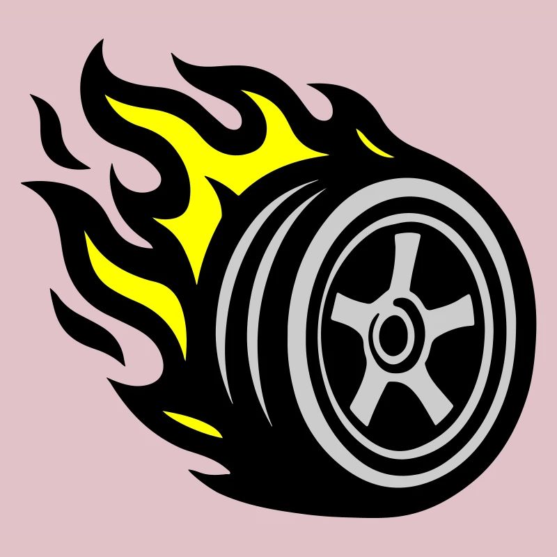 Flamme de pneu