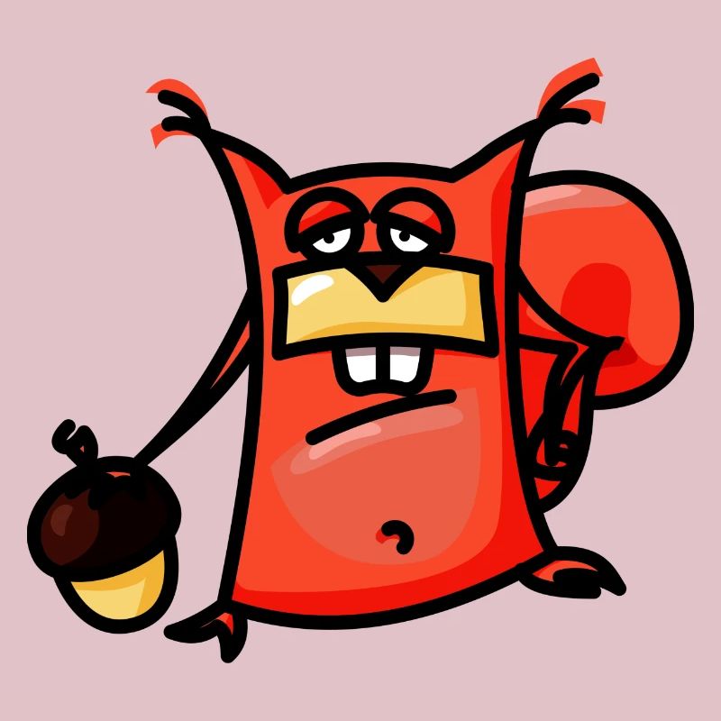 crazy Comic Eichhörnchen