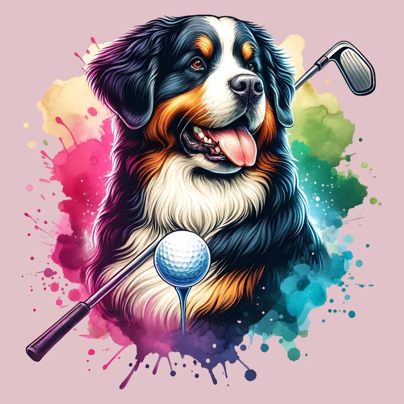 Conception de golf de bouvier bernois drôle pour cool