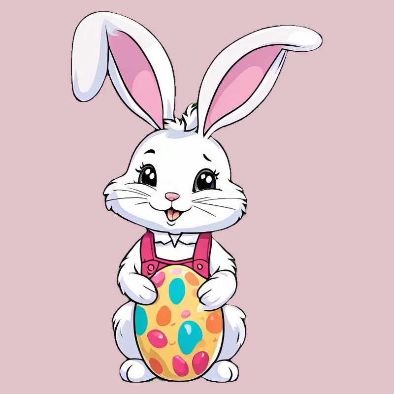 Easter bunny with Easter eggs