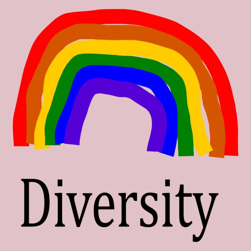 Rainbow diversité créative colorée