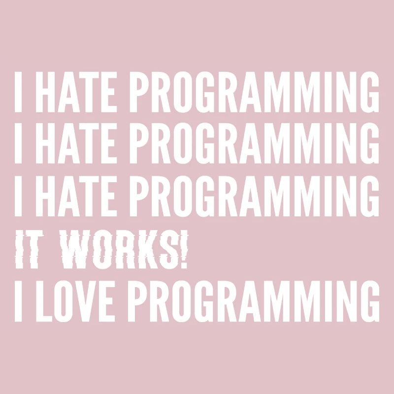 Ich hasse die Programmierung. Softwareentwickler G