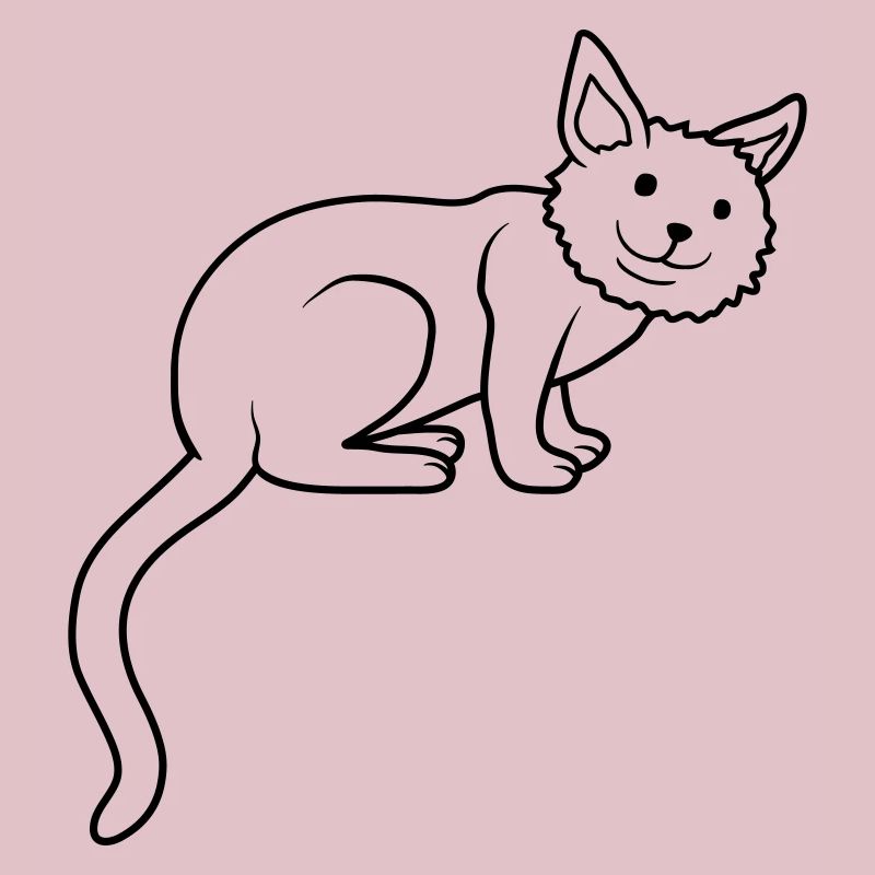 Mignon cher chat assis