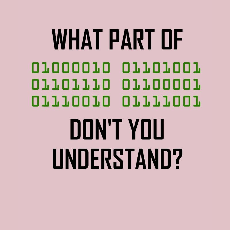 Programmeur de système binaire nerd informatique