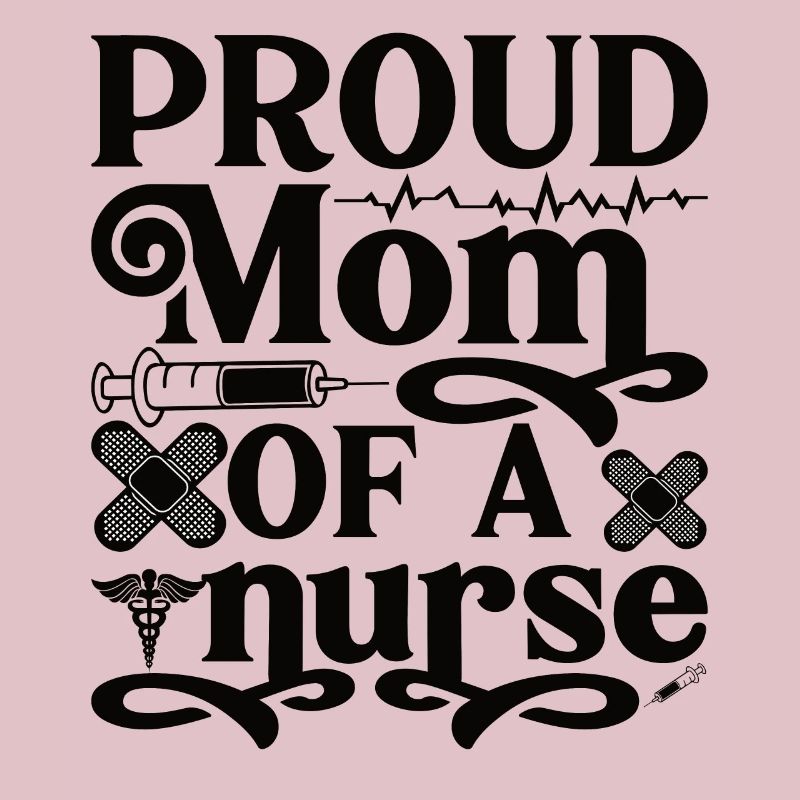 Stolze Mutter einer Krankenschwester