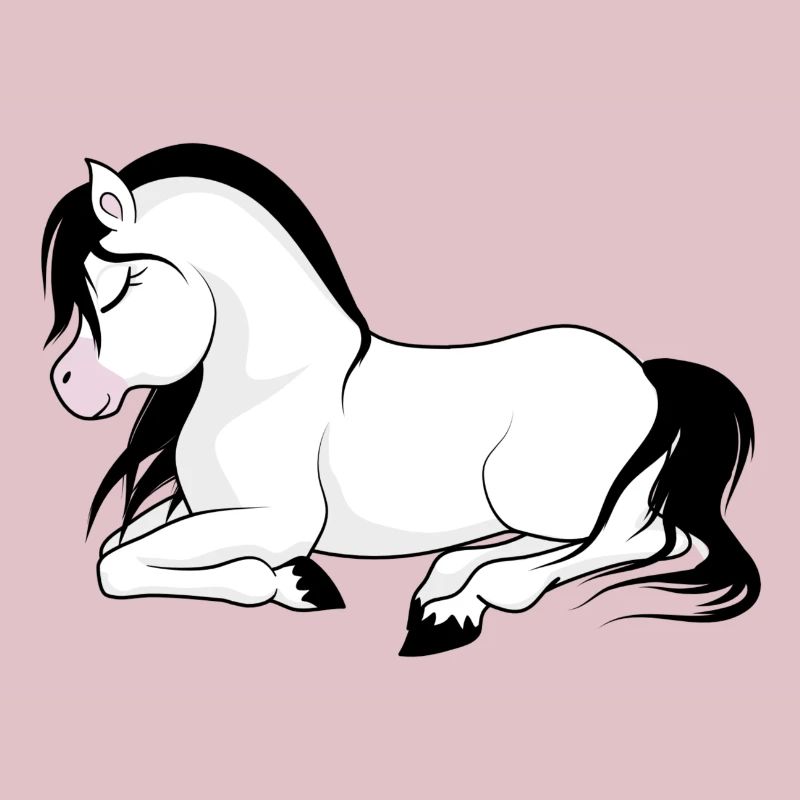 Lying pony