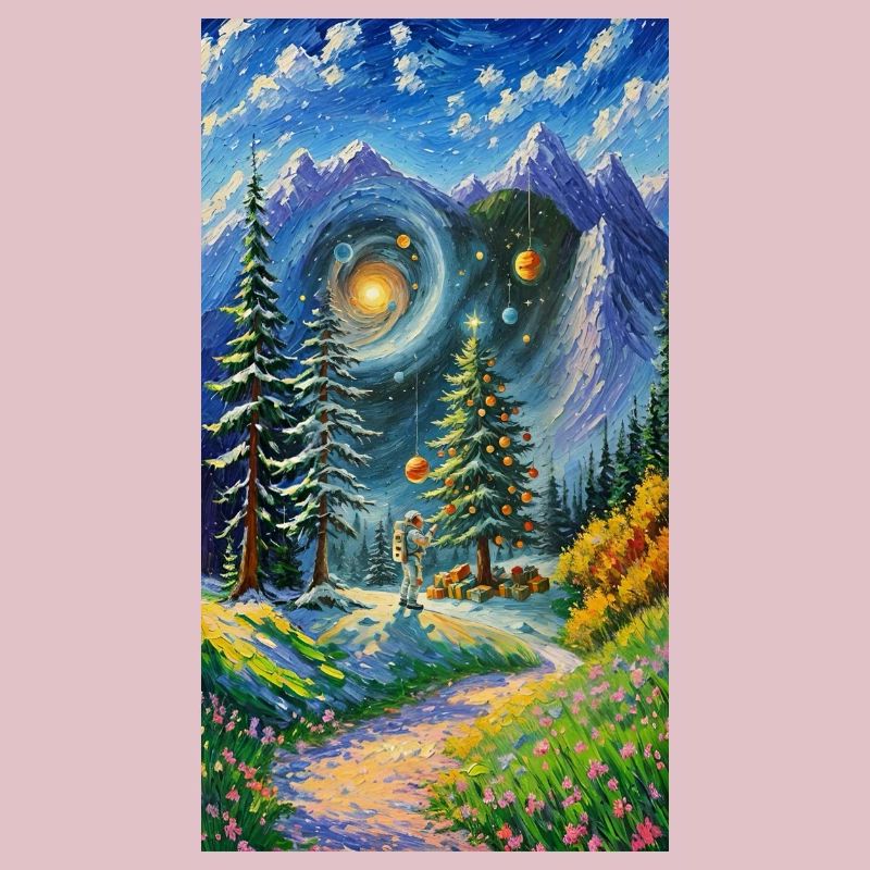 Arbre de Noël dans l’espace Arbre de Noël dans l’espace