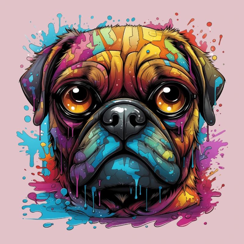 Carlin de différentes couleurs