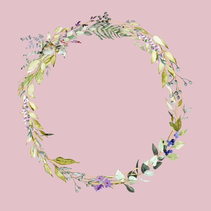 Eucalyptus wreath, minimal, customizable