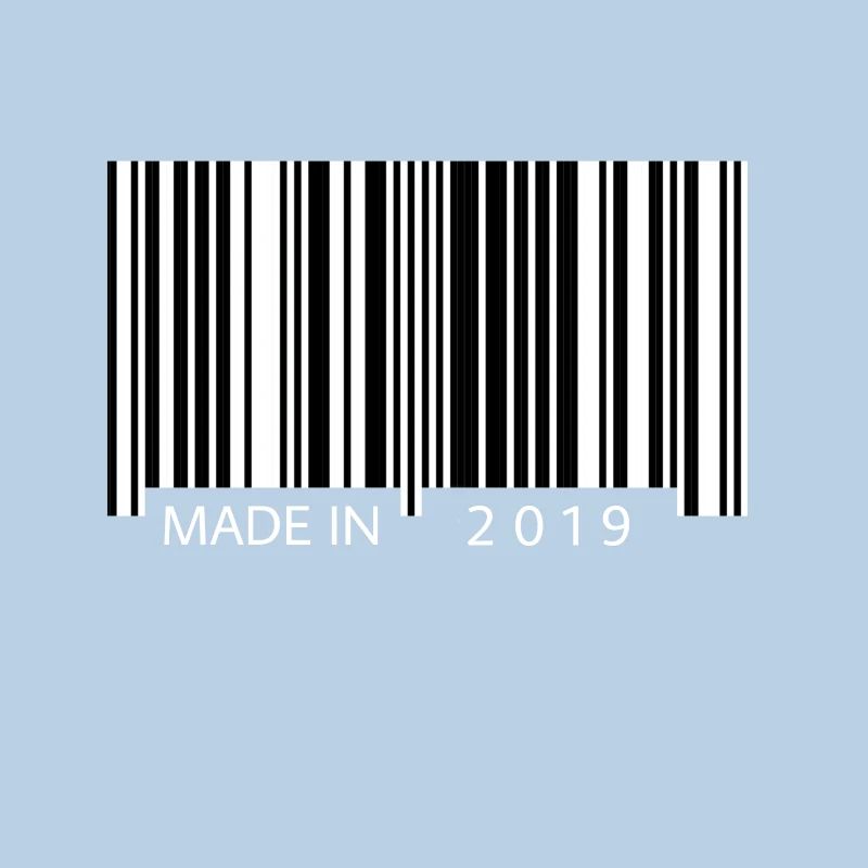 Made in 2019 Barcode Geschenk Geburtstag