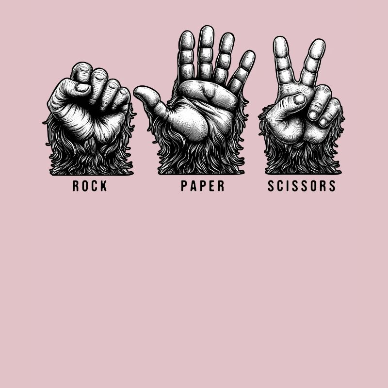 Ciseaux à papier de roche