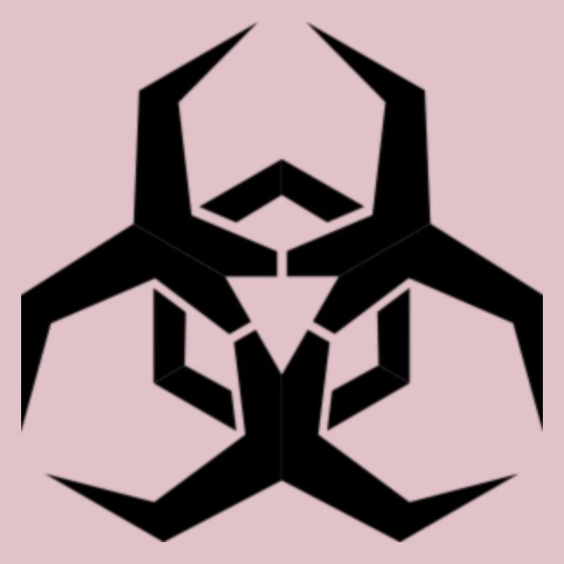 Angular Biohazard Symbol