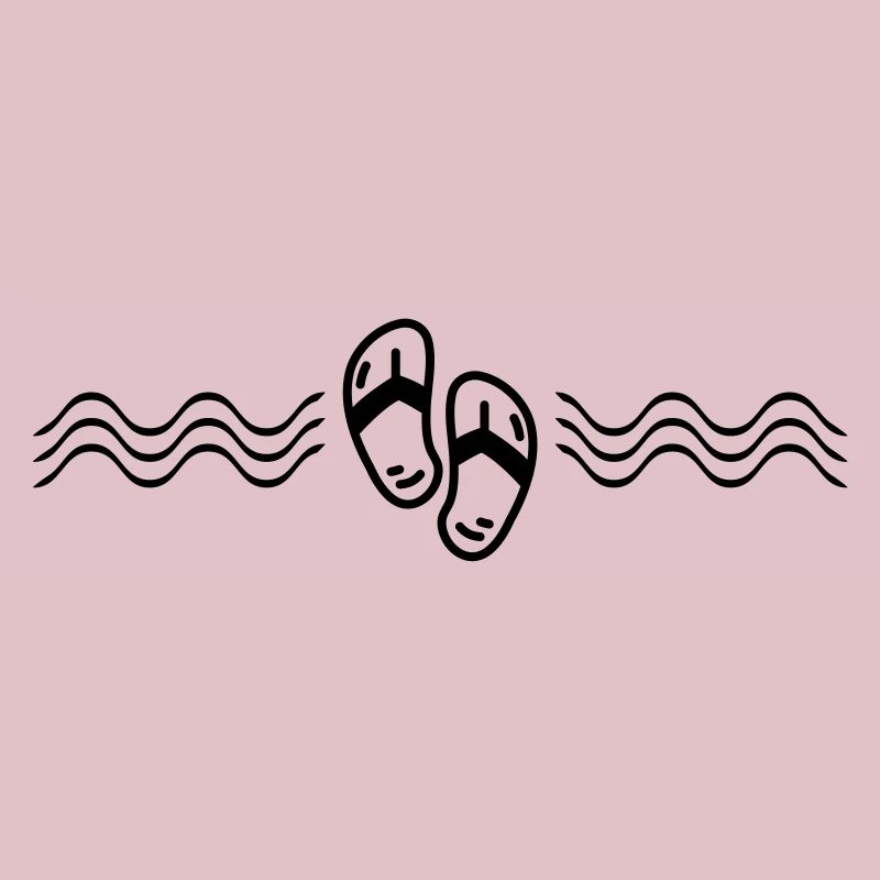 flip flops symbol wave