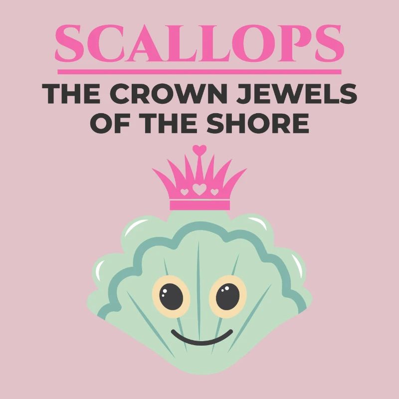 Scallop Seashells Collector Beachcomber Shellfish