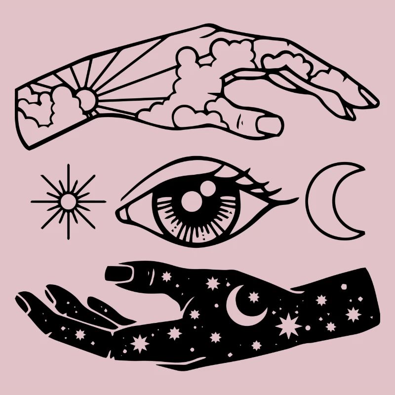Eye with hands, gift idea