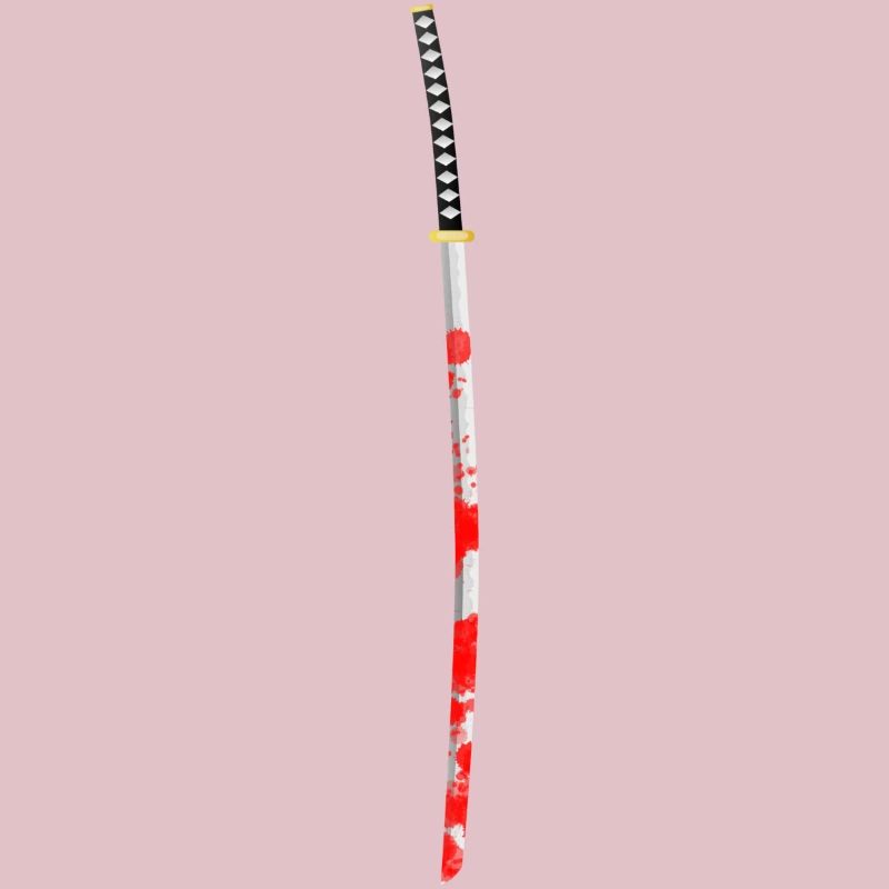 Blutiges Samurai Schwert