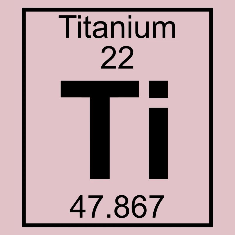Periodic table element 22 - Ti (titanium) - BIG