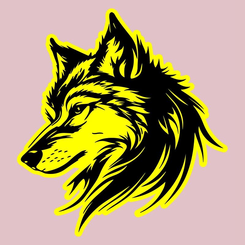Silhouette de loup