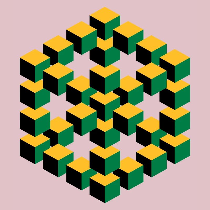 impossible figure Escher cube geometry fantasy