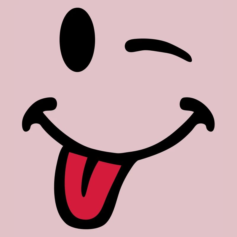 Smiley pulls the tongue 7012