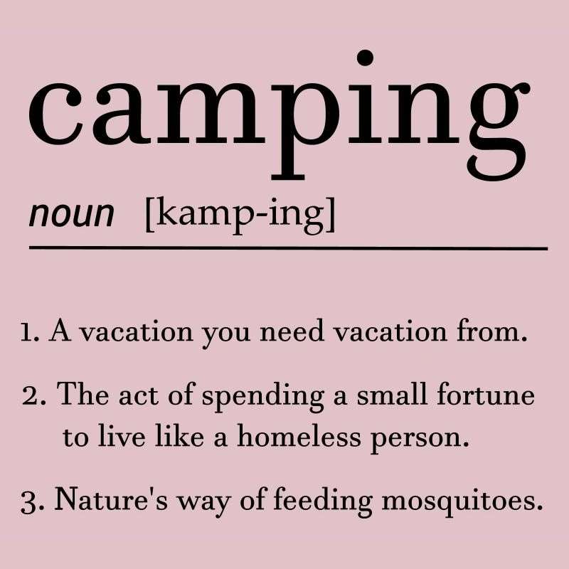 dictionnaire de camping
