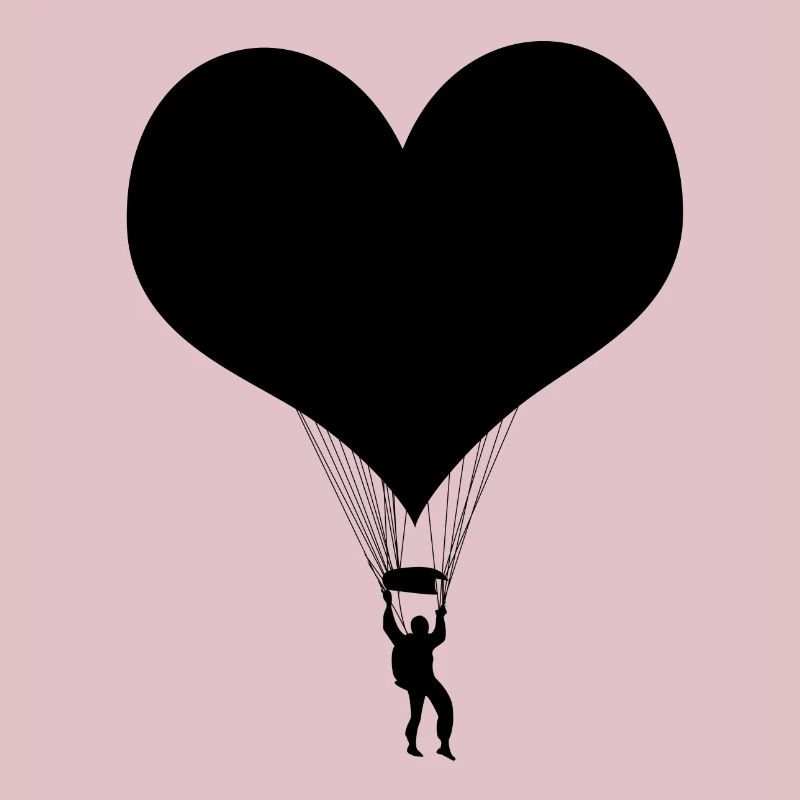 Fallschirm Skydiving Schwarz