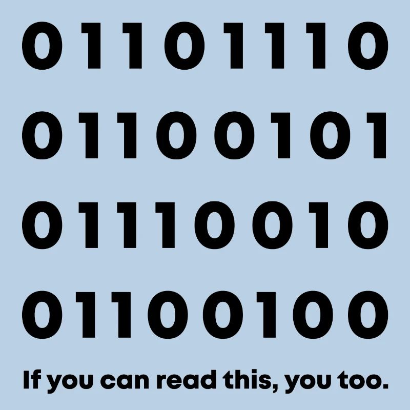 Nerd de code binaire