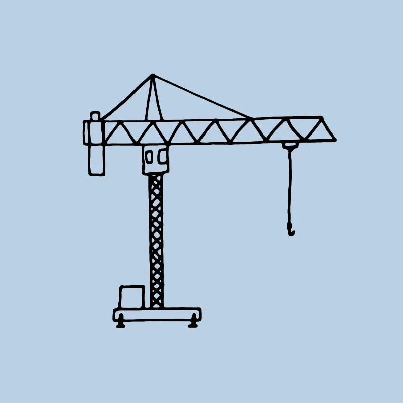 Chantier de construction de grues de construction